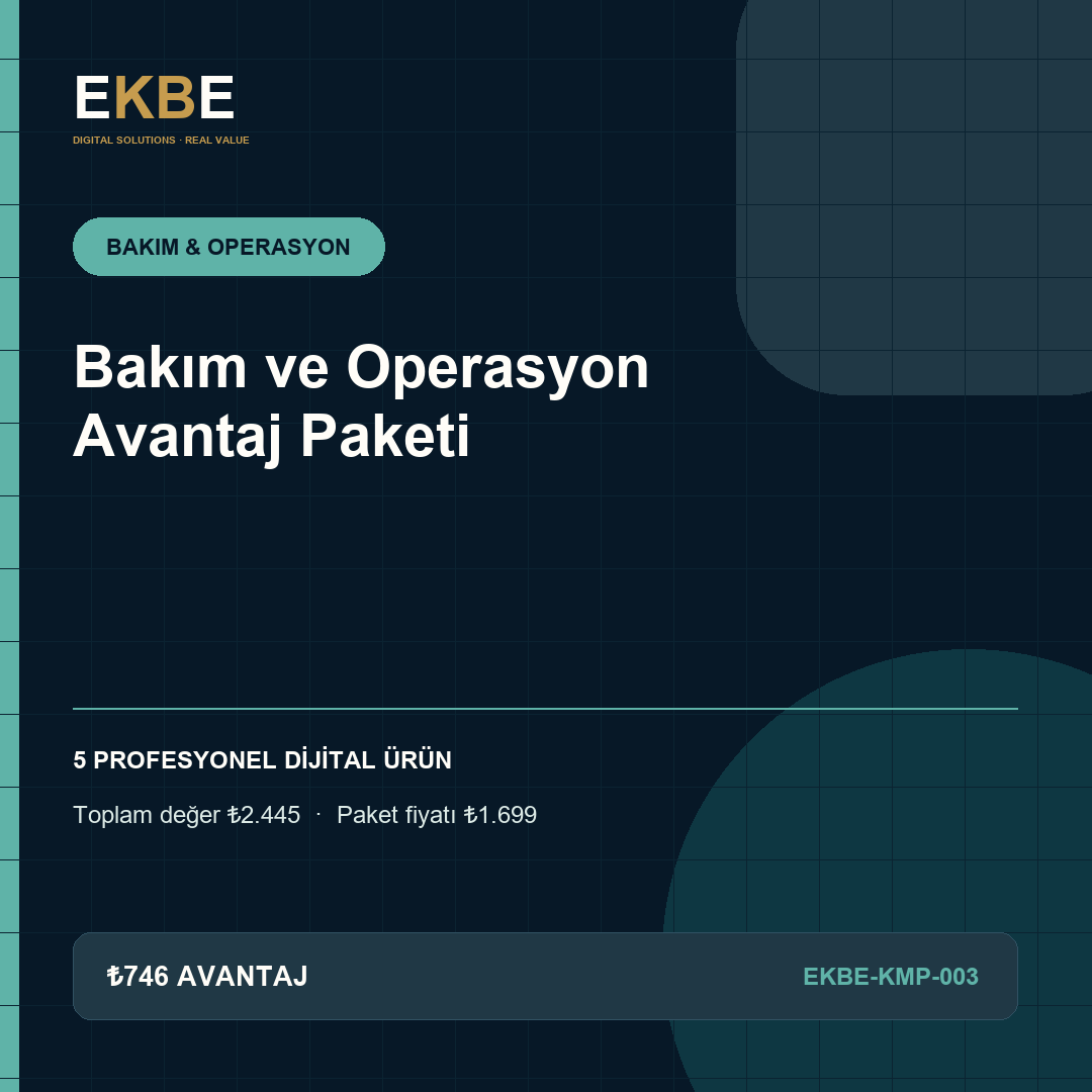 Bakım ve Operasyon Avantaj Paketi kapak görseli